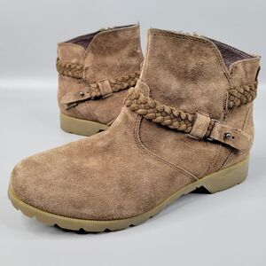 Teva Shoes Teva Devlavina Ankle Boot Brown Suede Zip Womens